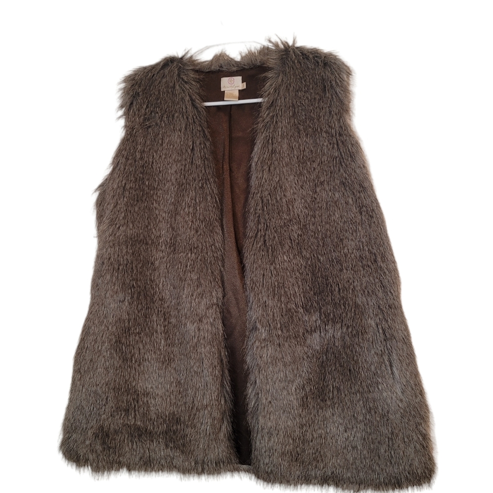 Hot in Hollywood Ladies Fur Vest, Sz L